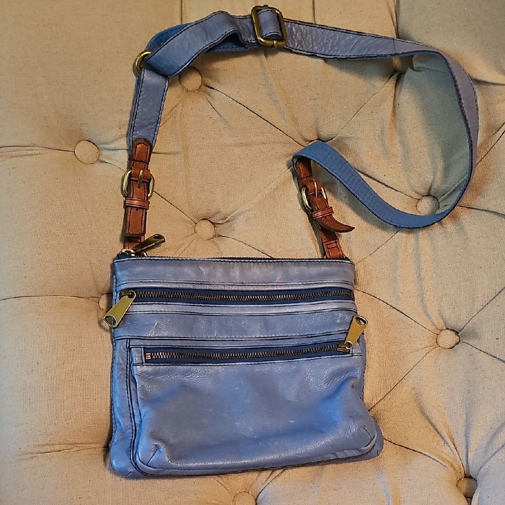 Fossil Blue Crossbody Bag